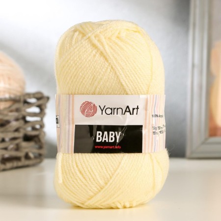 Yarn "Baby" 100% acrylic 150m/50g (7003 ghee)