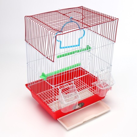 Creator for birds is a square equipped, 30 x 23 x 39 cm, red-2
