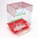 Creator for birds is a square equipped, 30 x 23 x 39 cm, red