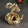 Figure "Gremia snake" gold, 13x10x14cm