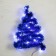 Garland "tinsel" 1 m dew, ip20, blue thread, 22 LED, 8 layers, d = 3 cm, white glow, CR2032X2