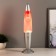Luminaire table metal, glass, wax "lava" E14 25-35W silver 34x8.5x8.5 cm Risalux