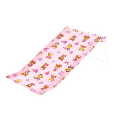Mill for bathing from a flannel, for a girl, pink, yellow color, mix drawing-2