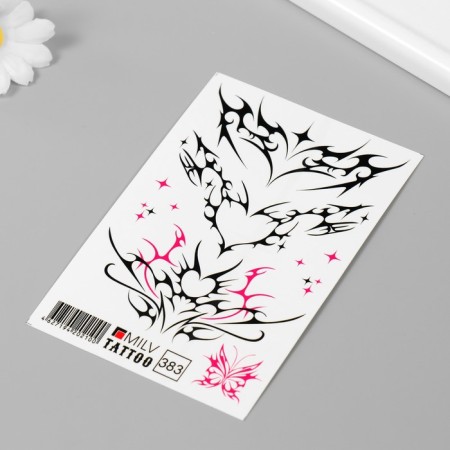 Tattoo on the body "heart" 10x15 cm-1