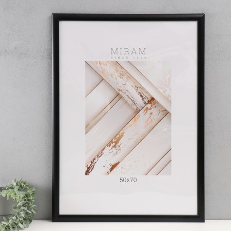 Photo frame Plastic "Mira" 50x70 cm, 647277 Black (plastic screen)