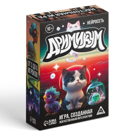 Card game on asociation and imagination "Drimikum Neuroset", 105 cards, 10+-4