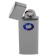 Electronic lighter, USB, spiral, 2.5 x 8 cm, chrome