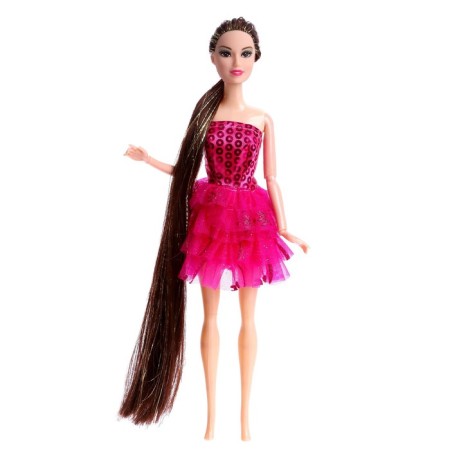 Carrier-model doll "Olya" in a dress, mix-1