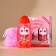 Gift set "Magic Girl", bath foam and body washcloth, strawberries