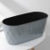 Kashpo for flowers with an insert Laurel, 5 l, 35.4 × 15.2 × 15 cm, color gray color