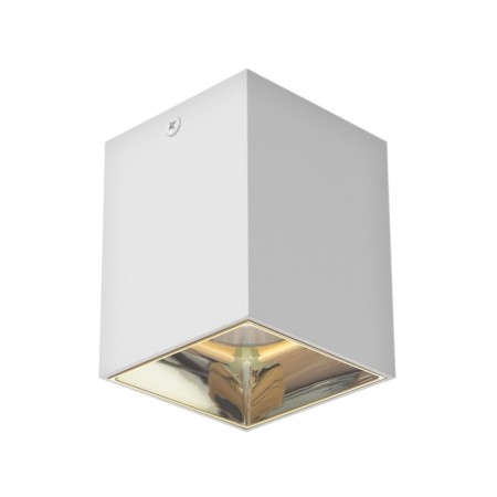 Lamp "Cube" LED 4000K 10W DIM220 white gold 7.5x7.5x9.5cm