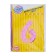 Foil ball 40 "number 6", pink color