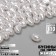 Plastic beads on the threads "Pearls" 1 × 0.7 × 0.3 cm, (set of 110 beads), white color