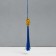 Textile suspension, plastic "Chinese lion" blue 2x4x14 cm