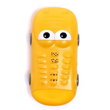 Musical toy "Crocodile Tosha", sound, light, yellow color-1