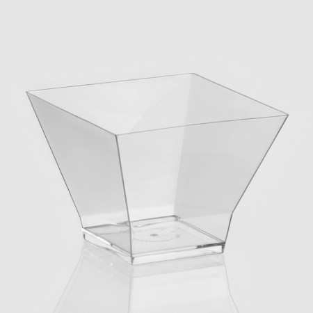 Plastic disposable form for buffet "Middle Pagoda", 200 ml, 8 × 8 cm, transparent color, 12 pcs/un-5