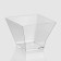 Plastic disposable form for buffet "Middle Pagoda", 200 ml, 8 × 8 cm, transparent color, 12 pcs/un
