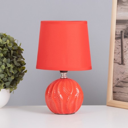 Pobeo desktop lamp 1x40W E14 red 14.5x14.5x24cm
