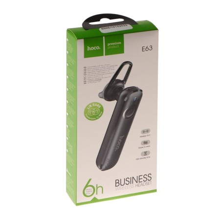 Wireless Bluetooth Carnetizer Hoco E63, BT5.0, 70 mAh, microphone, black-6