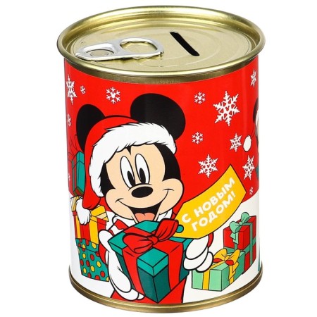 Piggy bank for the New Year, 9.5x9.5x7.5 cm, Mickey Mouse-2