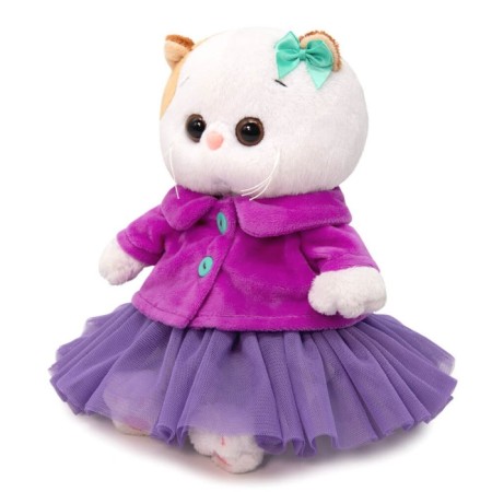 Soft toy "Lee Baby in a purple jacket and skirt", 20 cm-1