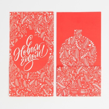 Package without pens "Red", 10 x 19.3 x 7 cm, New Year-6