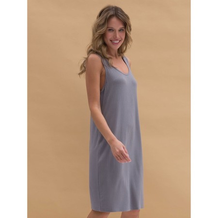 Female dress, size l, gray color-2