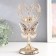 Summary Metal for 1 candle "Butterfly and geometric lily" D-5.5 cm gold 11x11x27 cm