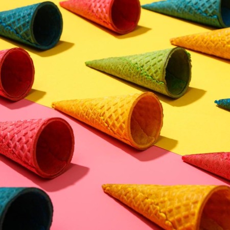 Wafer horns "Standard 110", with an even edge, assorted, 225 pcs.-1