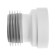 Aquant toilet cuff for toilet, d = 110 mm, straight, hard, l = 125 mm