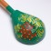Spoon "Zelenushka", dining room, 19 × 6 cm, Khokhloma, mix