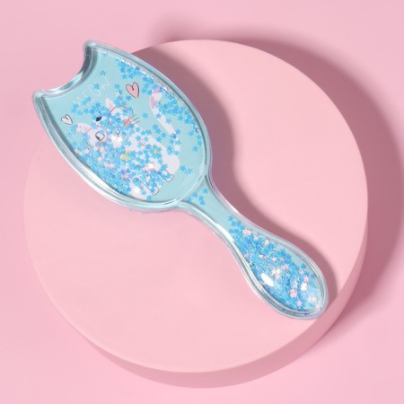 Comb - shaker, 16 (± 1) × 6 cm, blue color-3