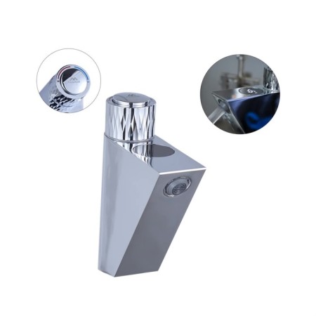 Fashun A4020 shell mixer, simultaneous, 107 mm pour, display, brass, chrome