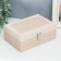 Casket to the leatherette for jewelry "Milk python" Combined 7.5x14x20 cm