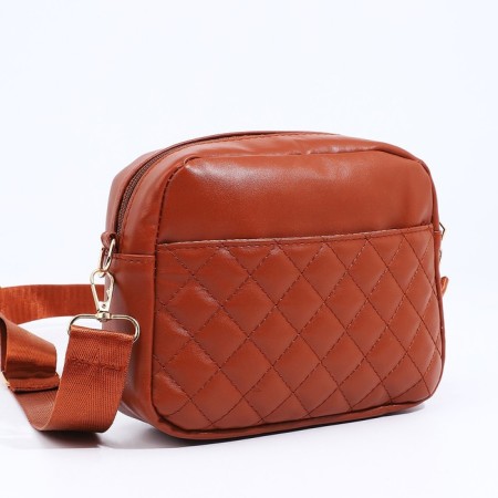 Bag Cross-Bodi with a zipper, the color is red-4