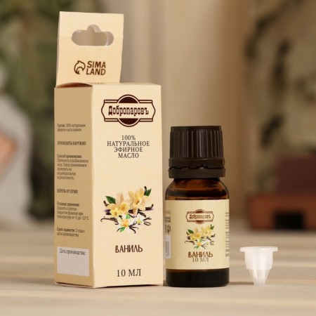 Vanilla essential oil, a bottle-boiler, annotation, 10 ml, repellent "Dobroparov"