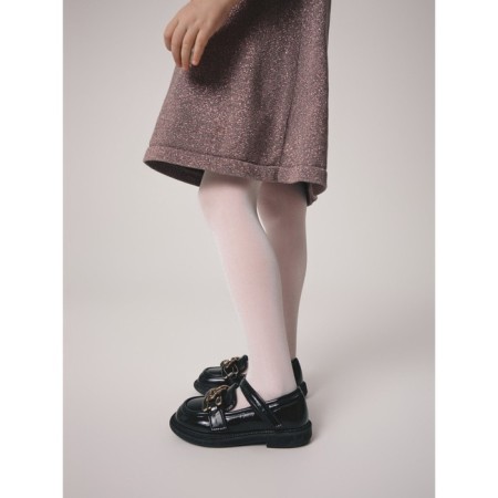 Pantyhose children from microfiber with Lurex Contte Elegant Holid, height 104-110 cm, color Pastel Pink