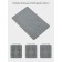 Savanna bathroom mat, diatomite stone, thickness 1 cm, 39 × 60 cm, gray