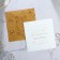 Wedding invitation "Carved" (gold color), 16 x 16 cm