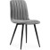 Stool on a metal frame Dani metal/velor, black/gray 43x48x85 cm