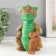 Figure "Dragon" 18x10x10 cm, green-brown
