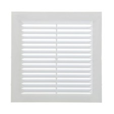 Ventilation grate TDM SQ1807-0086, 150 x 150 mm, inexhaustible, with a mosquito net, white