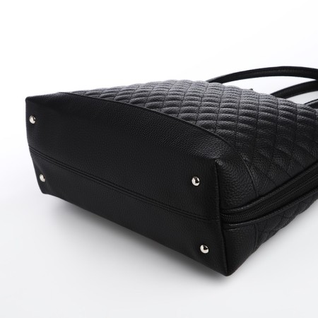 Female bag Textura, tout, average size, black color-3
