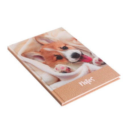 Note book A5 "Fluffy friend", 80 sheets, in a cage, a solid cover, glossy lamination-1