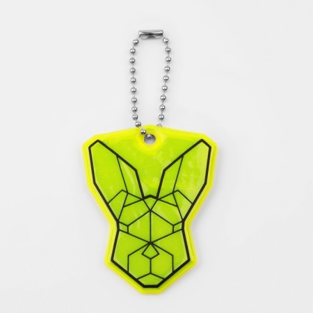 The reflective element "Rabbit", bilateral, 4.7 × 6 cm, color mix-2