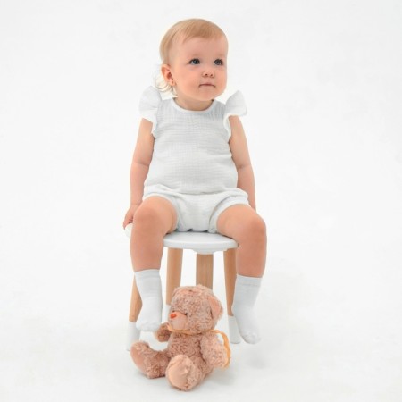 Kombinson (sandbox) Children's minku, white color, height 74-80 cm-4