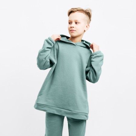 Kids (hoodies, trousers) minku color khaki, height 158 ​​cm-8