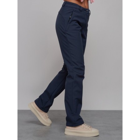Sports female trousers, size 48, blue color-8