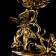 Climber Plastic, glass "Butterfly" gold 12x7.5x6 cm