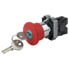 BBG50-Lay5-K04-K04-BS142 Era button fungus with a red D22mm 240V 1R key